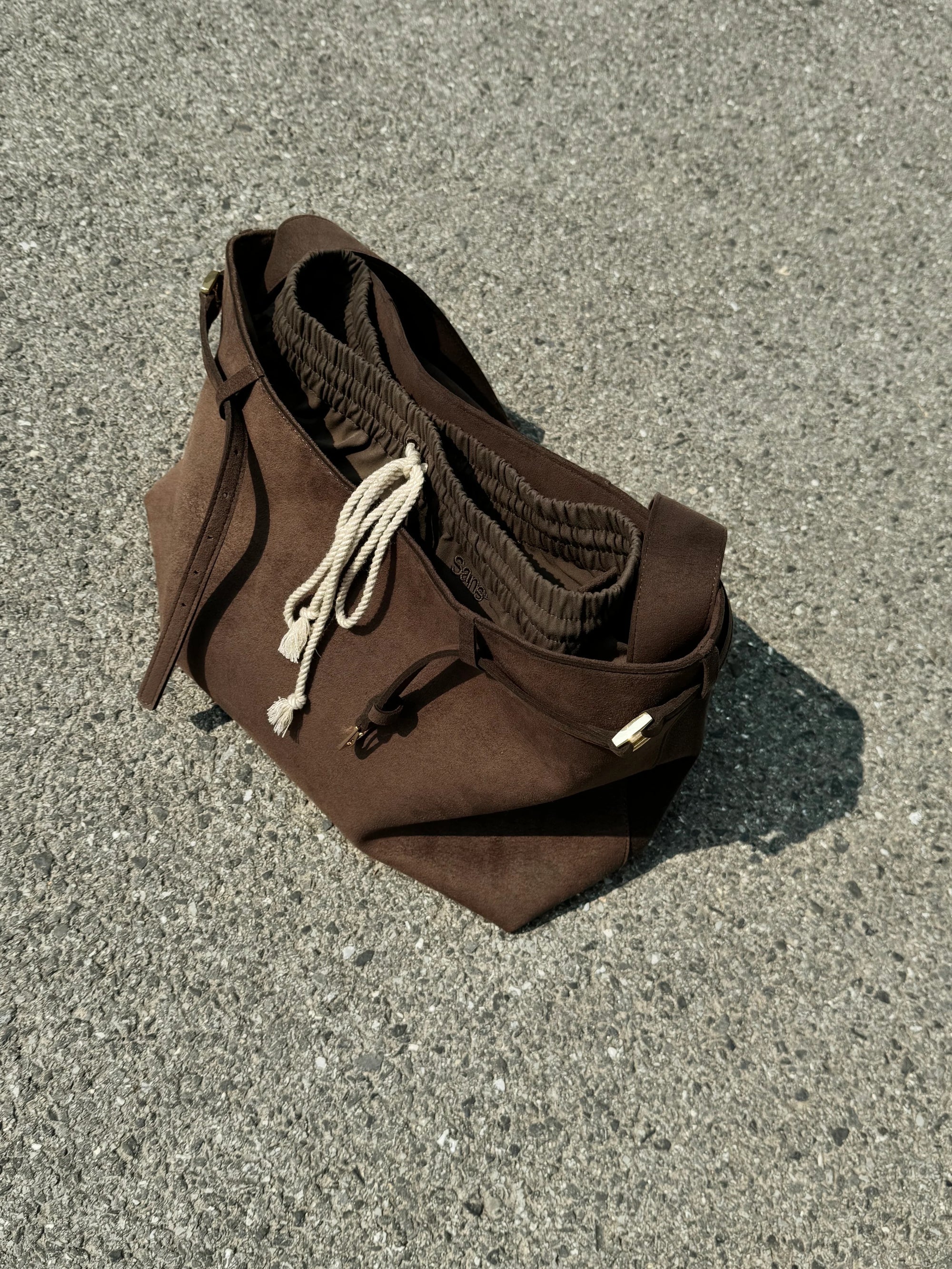 SANSPENG SUEDE TROUSER BAG